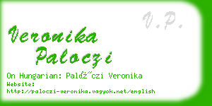 veronika paloczi business card